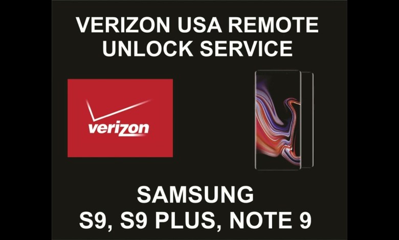 Verizon USA Remote Unlock Service, Samsung S9, S9 Plus, Verizon USA Remote Unlock Service, Samsung S9, S9 Plus,
