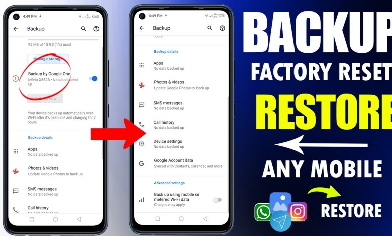 How to Reset & Restore Mobile Backup | Backup Phone How to Reset & Restore Mobile Backup | Backup Phone