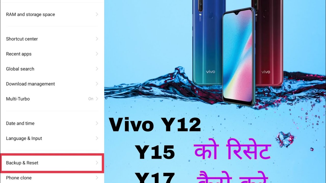 Vivo Y12, Y15, Y17 Reset keise kare| Vivo mobile reset Vivo Y12, Y15, Y17 Reset keise kare| Vivo mobile reset