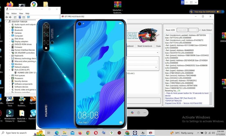 Huawei Nova 5T YAL L21 FRP UNLOCK Huawei Nova 5T YAL L21 FRP UNLOCK