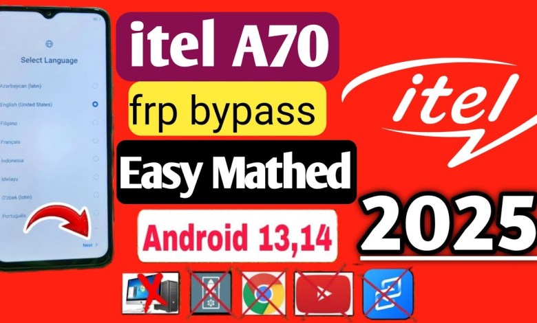 Unlock itel A70 using the latest FRP bypass method for Android 13! Unlock itel A70 using the latest FRP bypass method for Android 13!