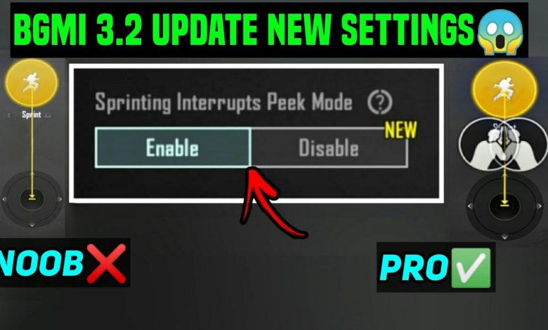 SPRINTING INTERRUPTS PEEK MODE / BGMI NEW ADVANCED SPRINTING INTERRUPTS PEEK MODE / BGMI NEW ADVANCED