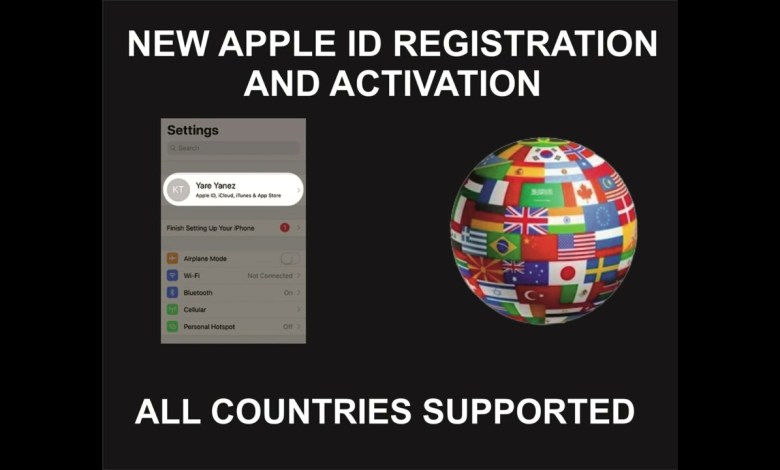 New Apple ID, iCloud ID Registration And Activation, New Apple ID, iCloud ID Registration And Activation,