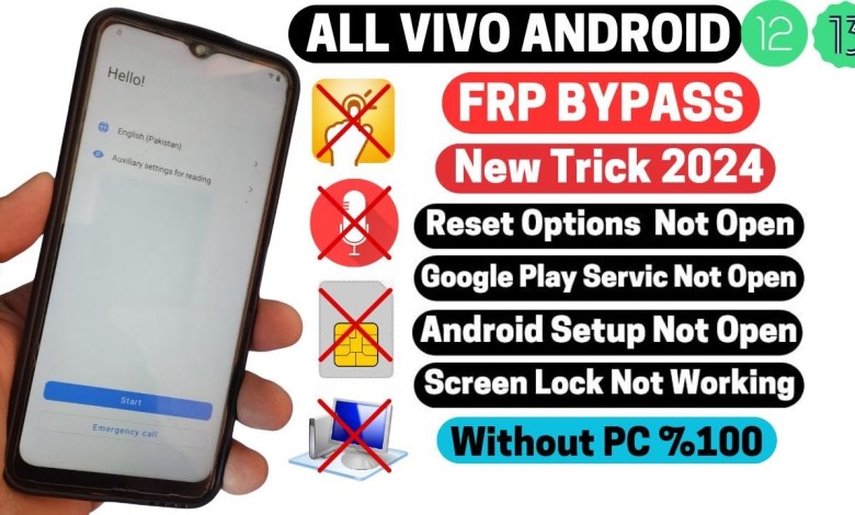 All Vivo New Security Frp Bypass 2024 Android 12/13 All Vivo New Security Frp Bypass 2024 Android 12/13
