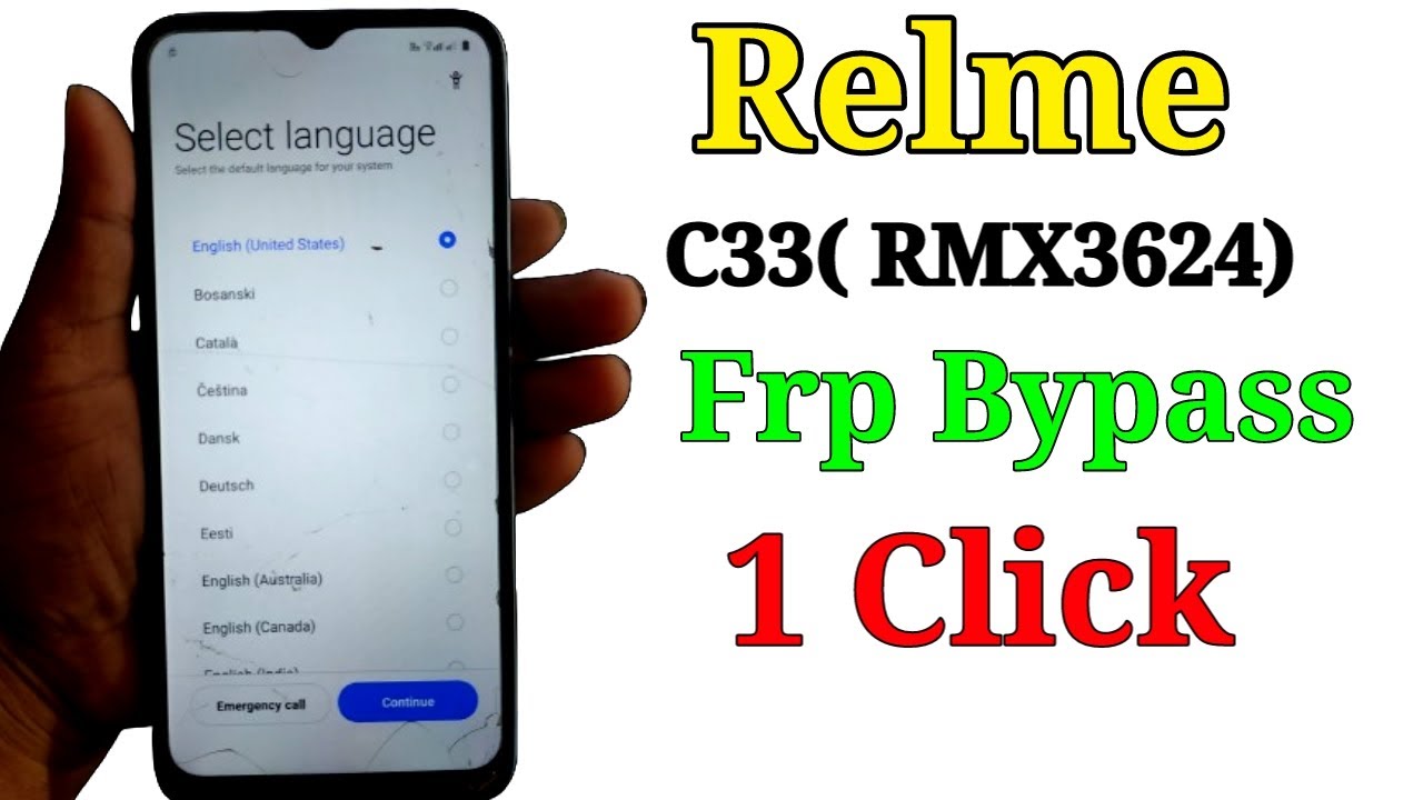 Relme C33 (Rmx3624) Frp Bypass Android 12 1Click Relme C33 (Rmx3624) Frp Bypass Android 12 1Click