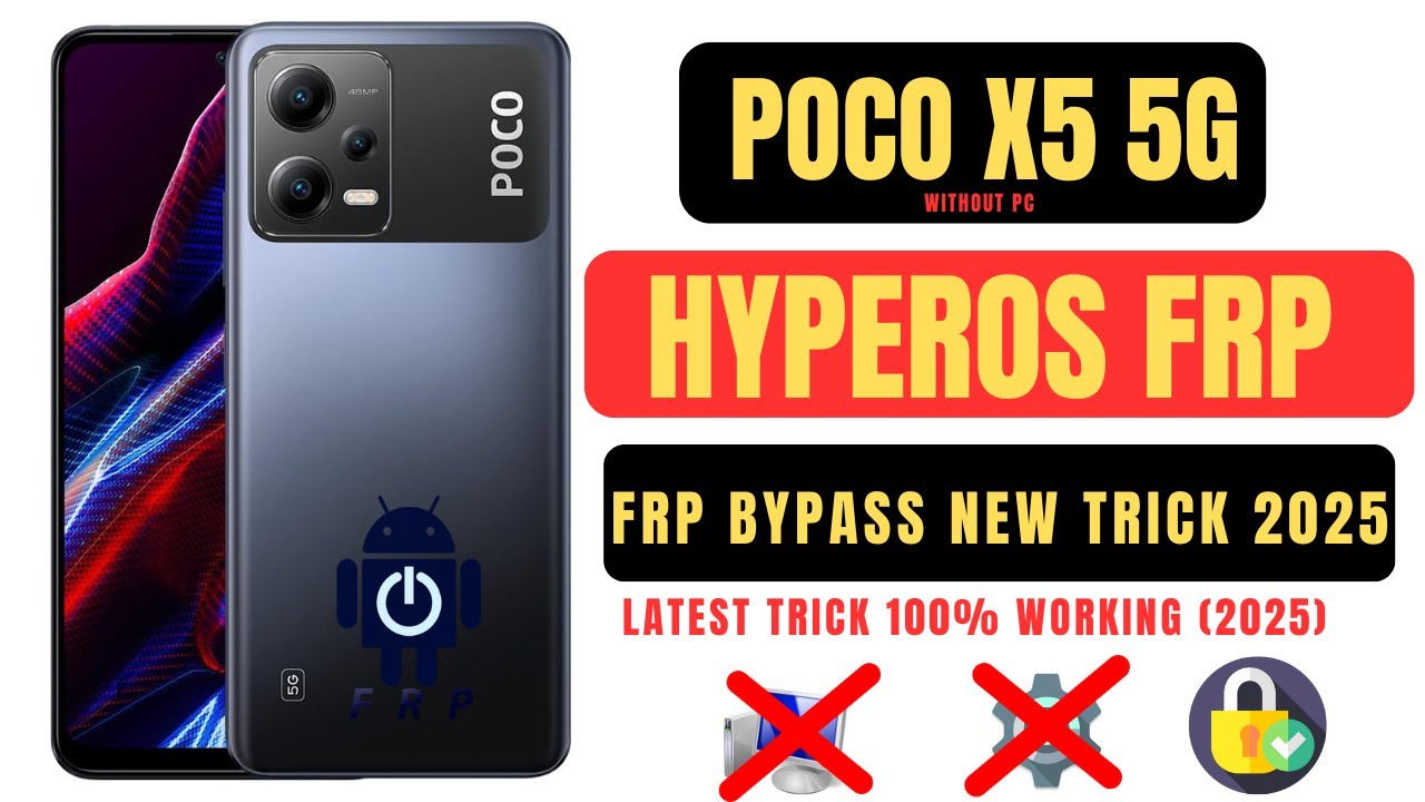 Curious about bypassing Frp on Poco X5 5G? Check out HyperOs Frp Bypass! Curious about bypassing Frp on Poco X5 5G? Check out HyperOs Frp Bypass!