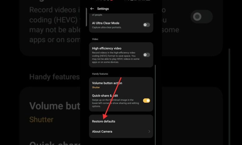 How to reset realme phone camera setting in 2024 How to reset realme phone camera setting in 2024