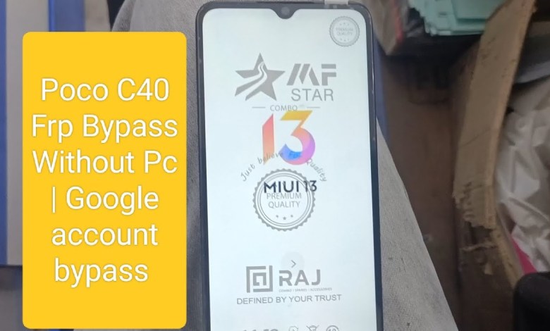 Poco C40 Frp Bypass Without pc | Google account bypass Poco C40 Frp Bypass Without pc | Google account bypass