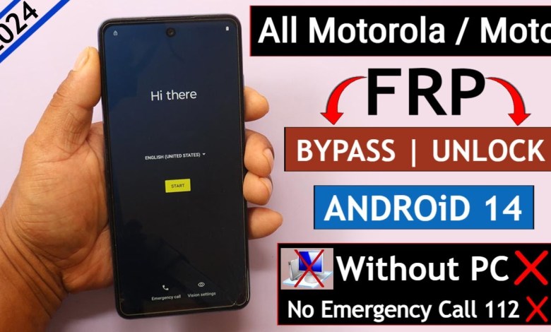 All Motorola/Moto Android 14 Frp Bypass/Unlock Google All Motorola/Moto Android 14 Frp Bypass/Unlock Google
