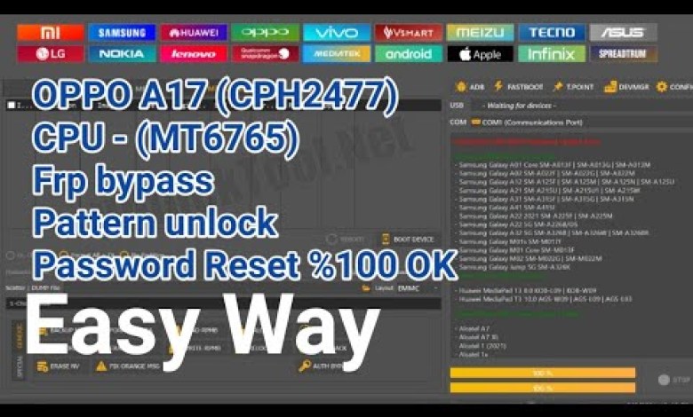 OPPO A17 Frp Bypass Pattern unlock Password Reset Ok OPPO A17 Frp Bypass Pattern unlock Password Reset Ok