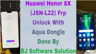 Huawei Honor 8X JSN-L22 FRP Unlock With AQUA Dongle Huawei Honor 8X JSN-L22 FRP Unlock With AQUA Dongle