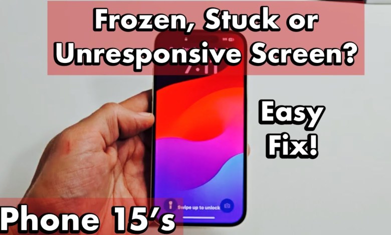 iPhone 15’s: Frozen, Unresponsive or Stuck Screen? iPhone 15’s: Frozen, Unresponsive or Stuck Screen?