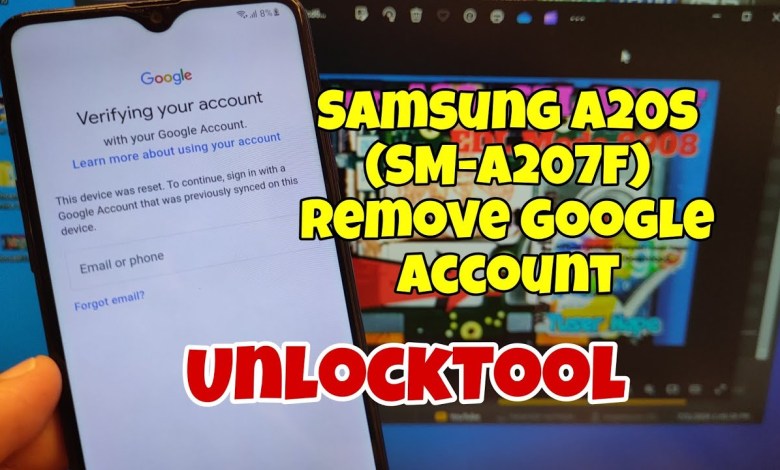 Samsung A20S (SM-A207F), Remove Google Account, Samsung A20S (SM-A207F), Remove Google Account,