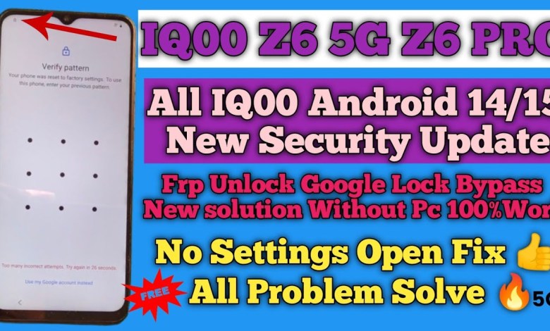 Unlocking Secrets: IQOO Z6 5G & Z6 Pro FRP Bypass with the Latest Security Update! Unlocking Secrets: IQOO Z6 5G & Z6 Pro FRP Bypass with the Latest Security Update!
