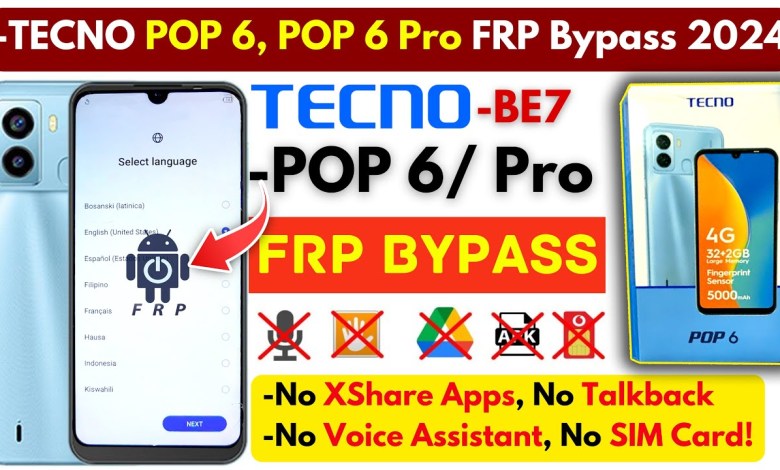 Curious about Unlocking TECNO POP 6 FRP without a PC? Discover the Tecno BE7 method! Curious about Unlocking TECNO POP 6 FRP without a PC? Discover the Tecno BE7 method!