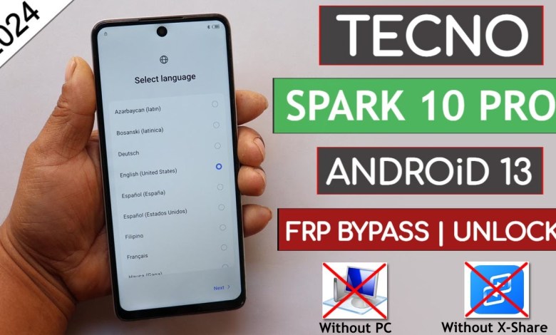 Tecno Spark 10 Pro (KI7) Frp Bypass Android 13 Without Tecno Spark 10 Pro (KI7) Frp Bypass Android 13 Without
