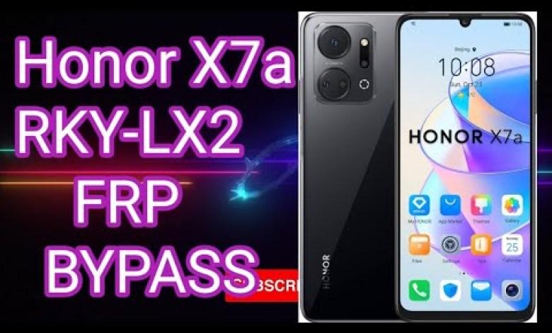 Honor X7a RKY-LX2 FRP BYPASS remove one click Honor X7a RKY-LX2 FRP BYPASS remove one click