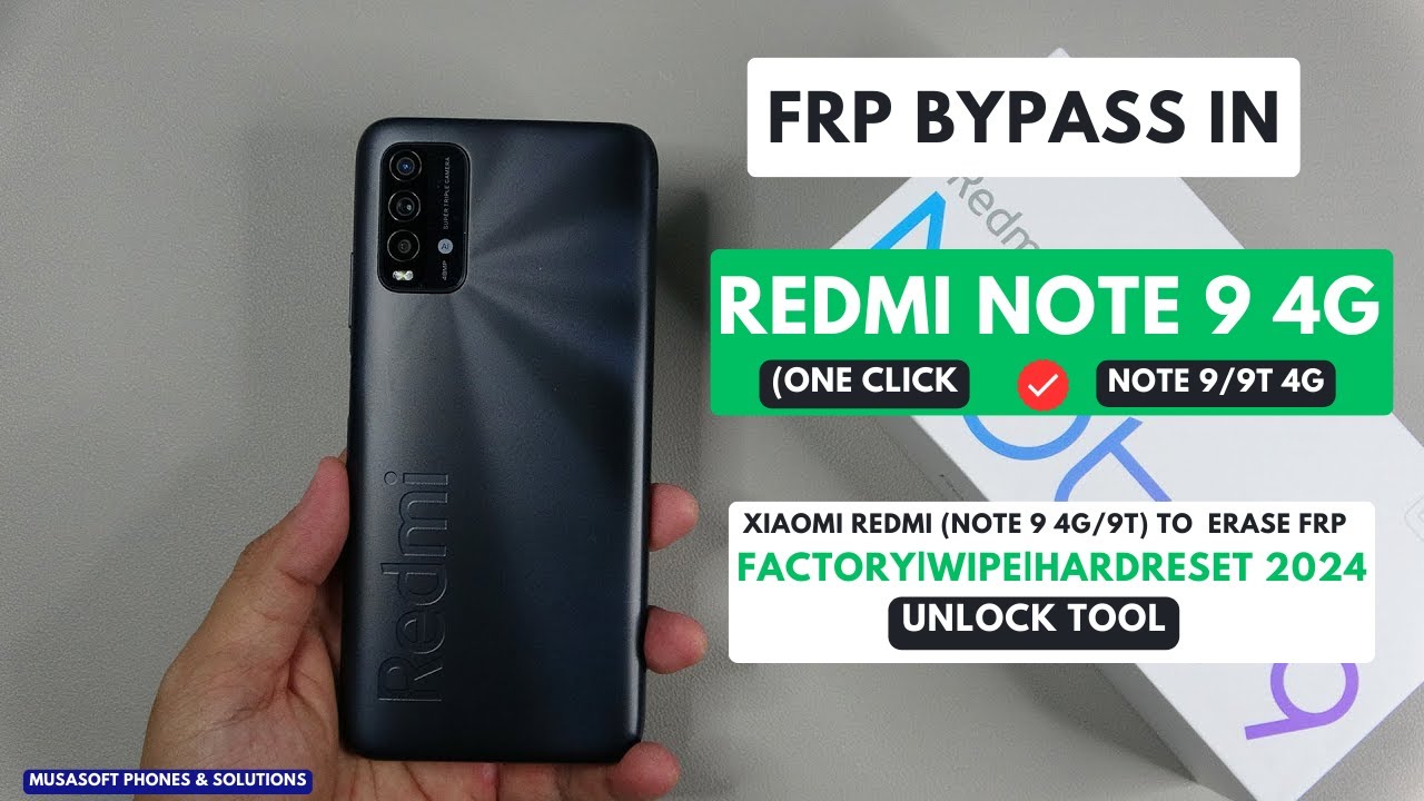 FRP BYPASS IN XIAOMI REDMI NOTE 9/9T /REDMI NOTE 9 FRP BYPASS IN XIAOMI REDMI NOTE 9/9T /REDMI NOTE 9