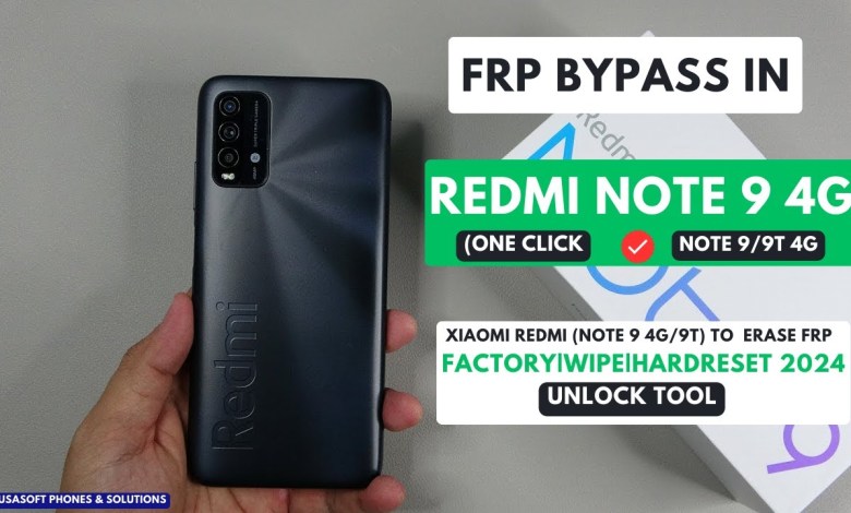 FRP BYPASS IN XIAOMI REDMI NOTE 9/9T /REDMI NOTE 9 FRP BYPASS IN XIAOMI REDMI NOTE 9/9T /REDMI NOTE 9