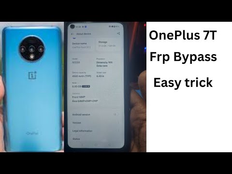 OnePlus 7T hard reset Frp Bypass OnePlus 7T hard reset Frp Bypass