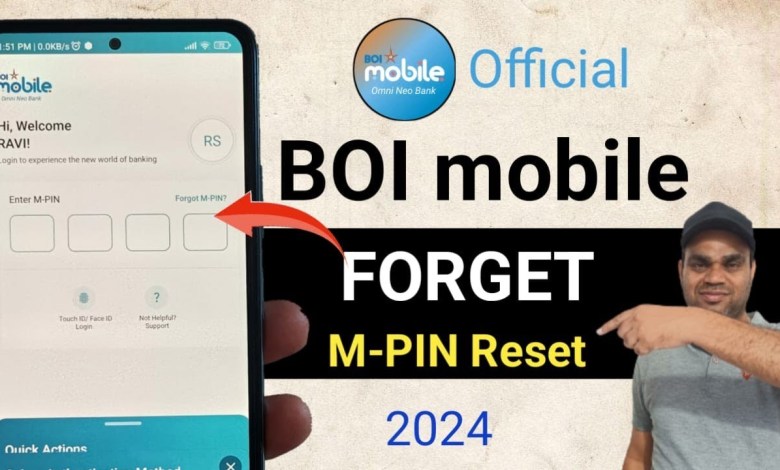 How to reset M-PIN BOI mobile banking 2024 | forgot How to reset M-PIN BOI mobile banking 2024 | forgot