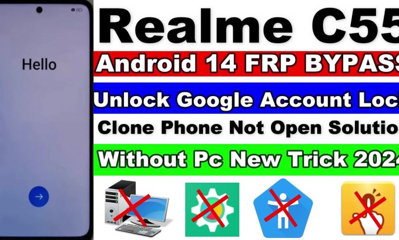 Realme C55 (RMX3710) FRP Bypass Android 14 New Update Realme C55 (RMX3710) FRP Bypass Android 14 New Update
