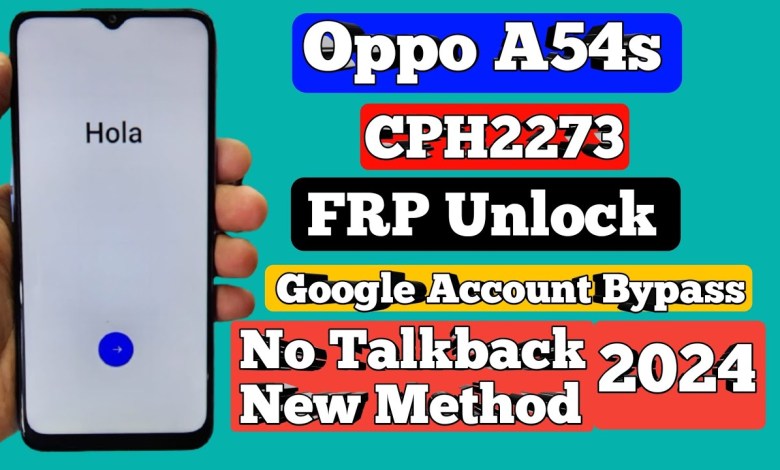 Oppo A54s FRP Bypass Android 13 with pc 2024/CPH2273 Oppo A54s FRP Bypass Android 13 with pc 2024/CPH2273