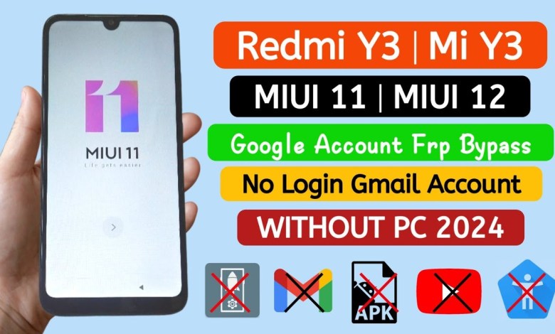 Redmi Y3 MIUI 11 Gmail Frp Bypass WITHOUT PC. Redmi Y3 MIUI 11 Gmail Frp Bypass WITHOUT PC.