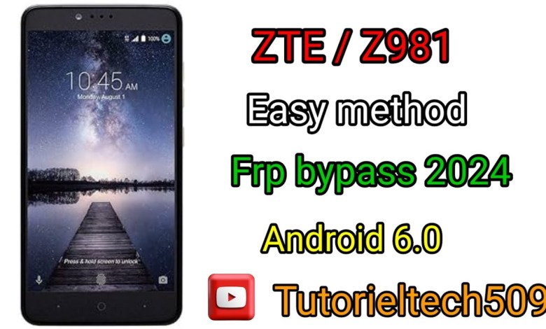 ZTE Max pro frp bypass z981 google account ZTE Max pro frp bypass z981 google account