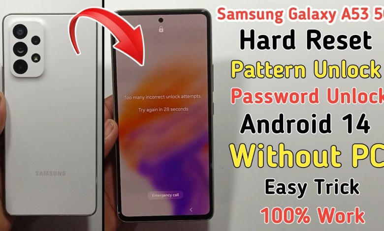 How to Hard Reset Samsung Galaxy A53 5G | Samsung A53 How to Hard Reset Samsung Galaxy A53 5G | Samsung A53