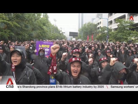 Workers demand better pay, benefits at first Workers demand better pay, benefits at first