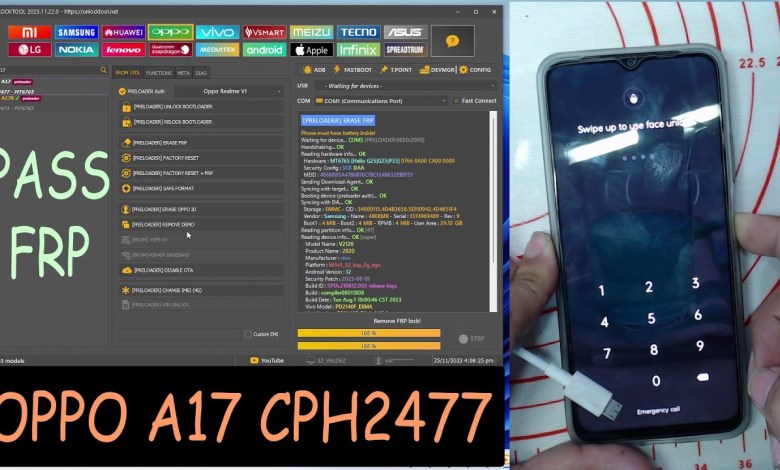 OPPO A17 CPH2477 PASS AND FRP VIA UNLOCKTOOL OPPO A17 CPH2477 PASS AND FRP VIA UNLOCKTOOL