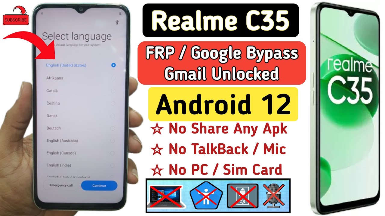 Unlock the Mystery: Realme C35 FRP Bypass Guide Unlock the Mystery: Realme C35 FRP Bypass Guide
