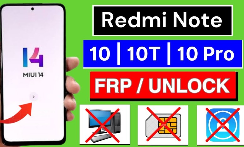 Redmi Note 10/10T/10 Pro Frp Bypass | Unlock Google Redmi Note 10/10T/10 Pro Frp Bypass | Unlock Google