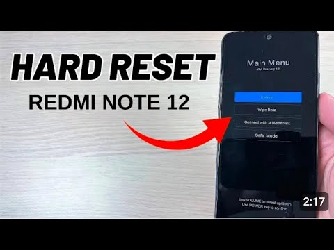 :How to HARD RESET Xiaomi Redmi Note 12 & 12 Pro :How to HARD RESET Xiaomi Redmi Note 12 & 12 Pro
