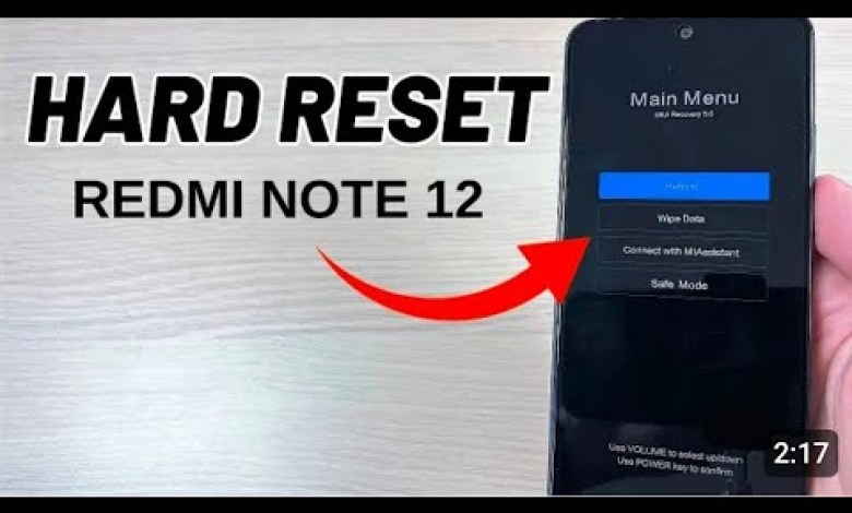 :How to HARD RESET Xiaomi Redmi Note 12 & 12 Pro :How to HARD RESET Xiaomi Redmi Note 12 & 12 Pro