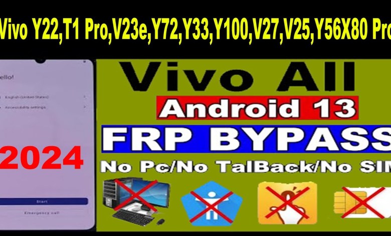 Vivo Android 11,12,13 FRP Bypass 2024 Without Pc Y22,T1 Vivo Android 11,12,13 FRP Bypass 2024 Without Pc Y22,T1