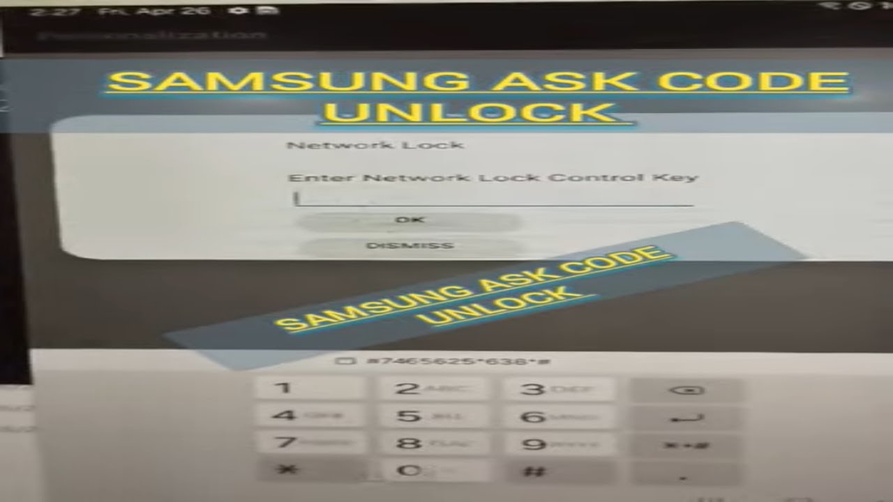 Samsung Ask Code Unlock #samsung #androidphone Samsung Ask Code Unlock #samsung #androidphone