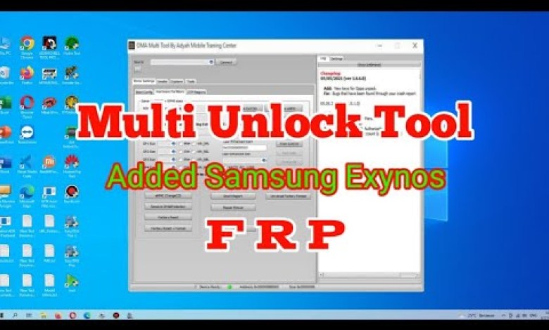 Multi Unlock Tool Update FR33 Added FRP SAMSUNG Exynos Multi Unlock Tool Update FR33 Added FRP SAMSUNG Exynos