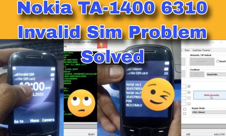 Nokia 6310 Invalid Sim Problem Fixed | Nokia TA-1400 Nokia 6310 Invalid Sim Problem Fixed | Nokia TA-1400
