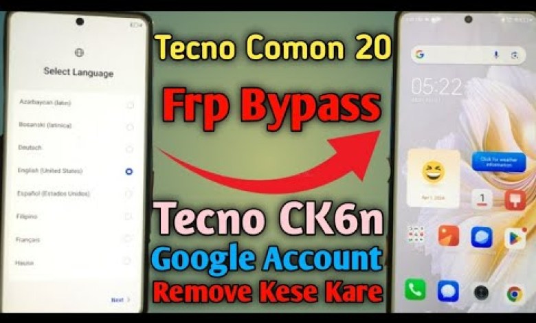 Tecno Camon 20 Frp Bypass Android 13 | Tecno (CK6n) Tecno Camon 20 Frp Bypass Android 13 | Tecno (CK6n)
