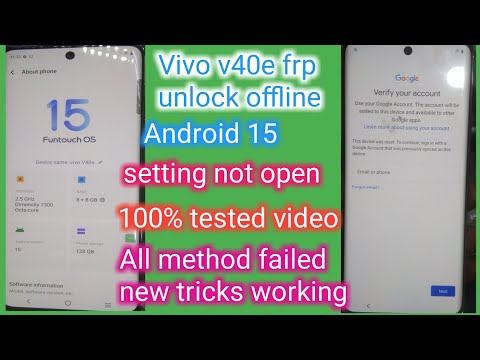 Uncover the Secret: Easy Vivo V40e FRP Bypass for Android 15 | Vivo FRP Unlock Tutorial Uncover the Secret: Easy Vivo V40e FRP Bypass for Android 15 | Vivo FRP Unlock Tutorial