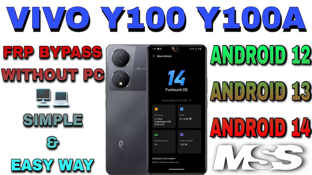 Vivo Y100 5G Frp Bypass Android 13 | Vivo Y100 5G Frp Vivo Y100 5G Frp Bypass Android 13 | Vivo Y100 5G Frp