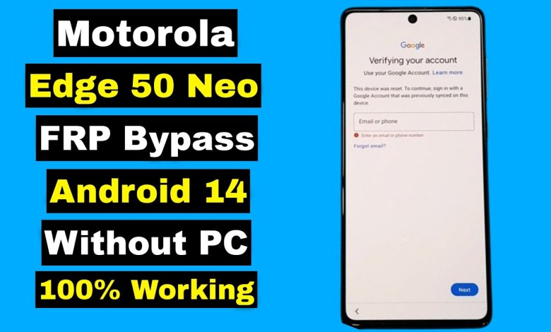Unlock Motorola Edge 50 Neo FRP Without Computer: A Simple Guide Unlock Motorola Edge 50 Neo FRP Without Computer: A Simple Guide