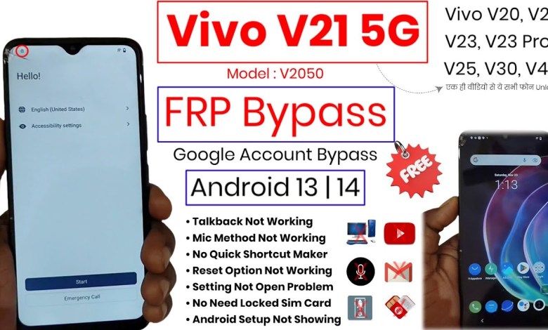 Unlock the Secret: How to Bypass FRP on Vivo V21 and Vivo V21 5G Running Android 13 Unlock the Secret: How to Bypass FRP on Vivo V21 and Vivo V21 5G Running Android 13