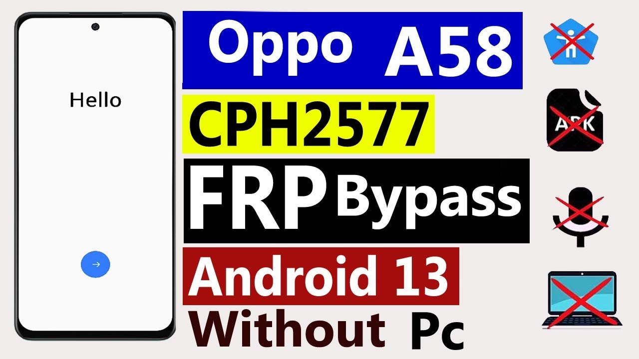 Oppo A58 FRP Bypass FRP Unlock Android 13 Without Pc Oppo A58 FRP Bypass FRP Unlock Android 13 Without Pc
