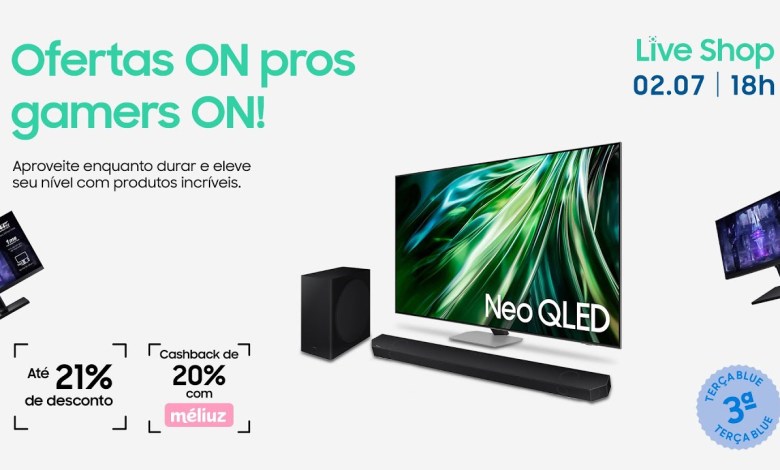 #SamsungLiveShop 02/07 – Ofertas ON pros Gamers ON #SamsungLiveShop 02/07 – Ofertas ON pros Gamers ON