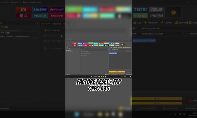 Factory Reset + FRP Oppo A3s (UnlockTool) #unlocktool Factory Reset + FRP Oppo A3s (UnlockTool) #unlocktool
