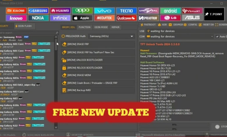 TFT UNLOCK Tool V3.3.0.0 FREE New Update 2024 | Erase TFT UNLOCK Tool V3.3.0.0 FREE New Update 2024 | Erase