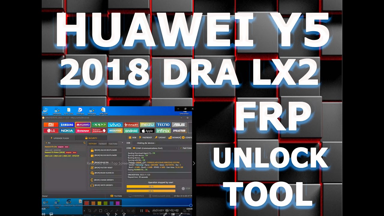 Huawei Y5 Prime 2018 DRA LX2 FRP Bypass By Unlock Tool Huawei Y5 Prime 2018 DRA LX2 FRP Bypass By Unlock Tool